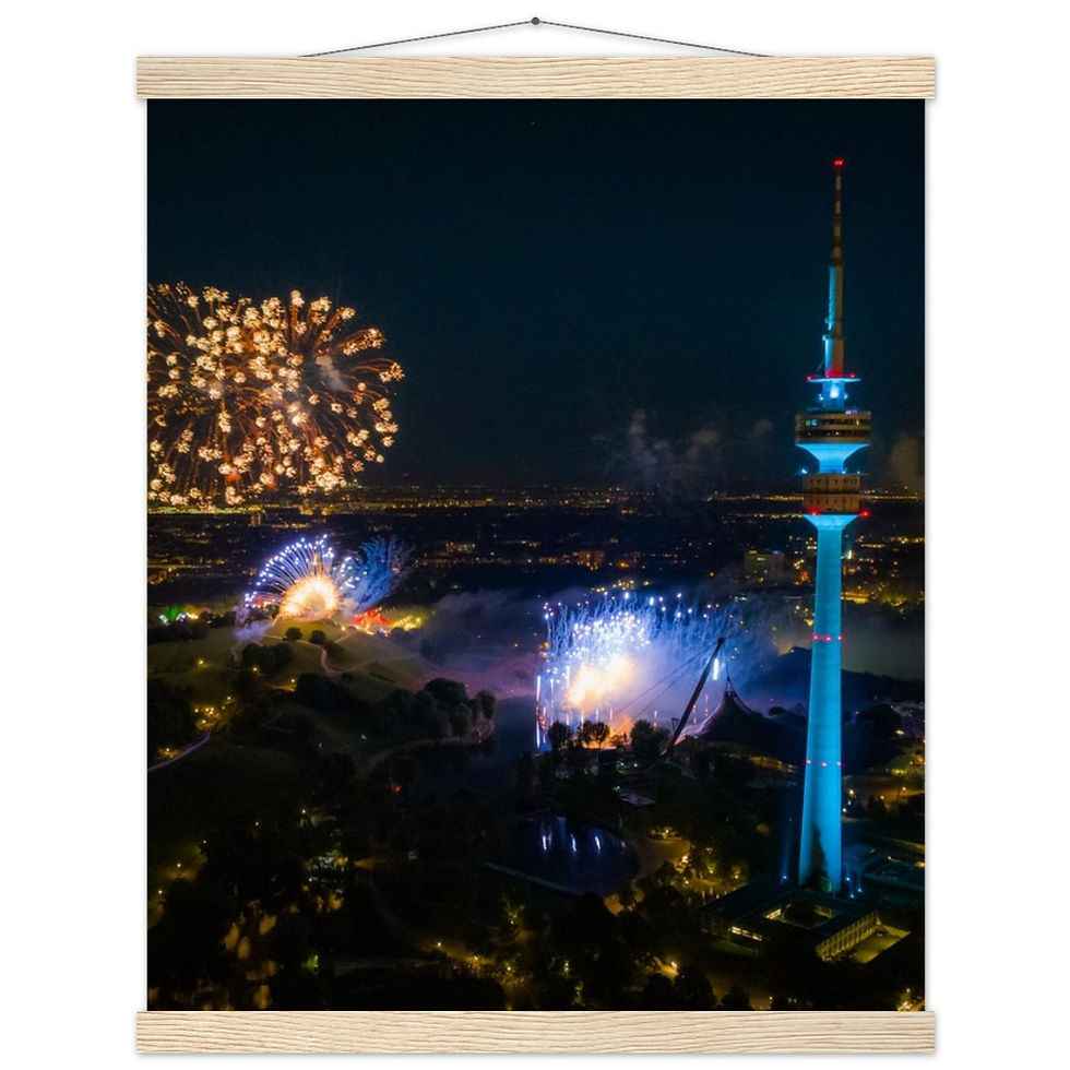 Thumbnail: Munich Fireworks Poster with Hanger