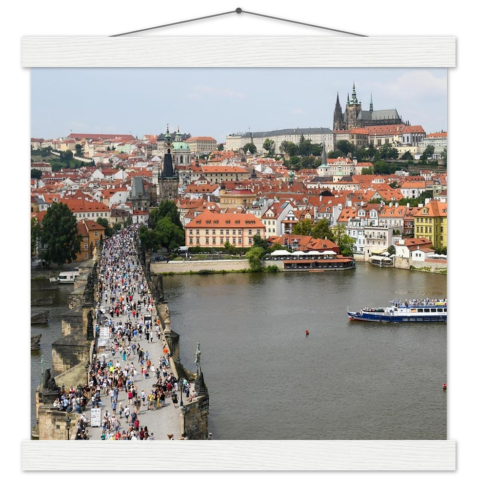 Thumbnail: Prague Vertical Poster with Hanger