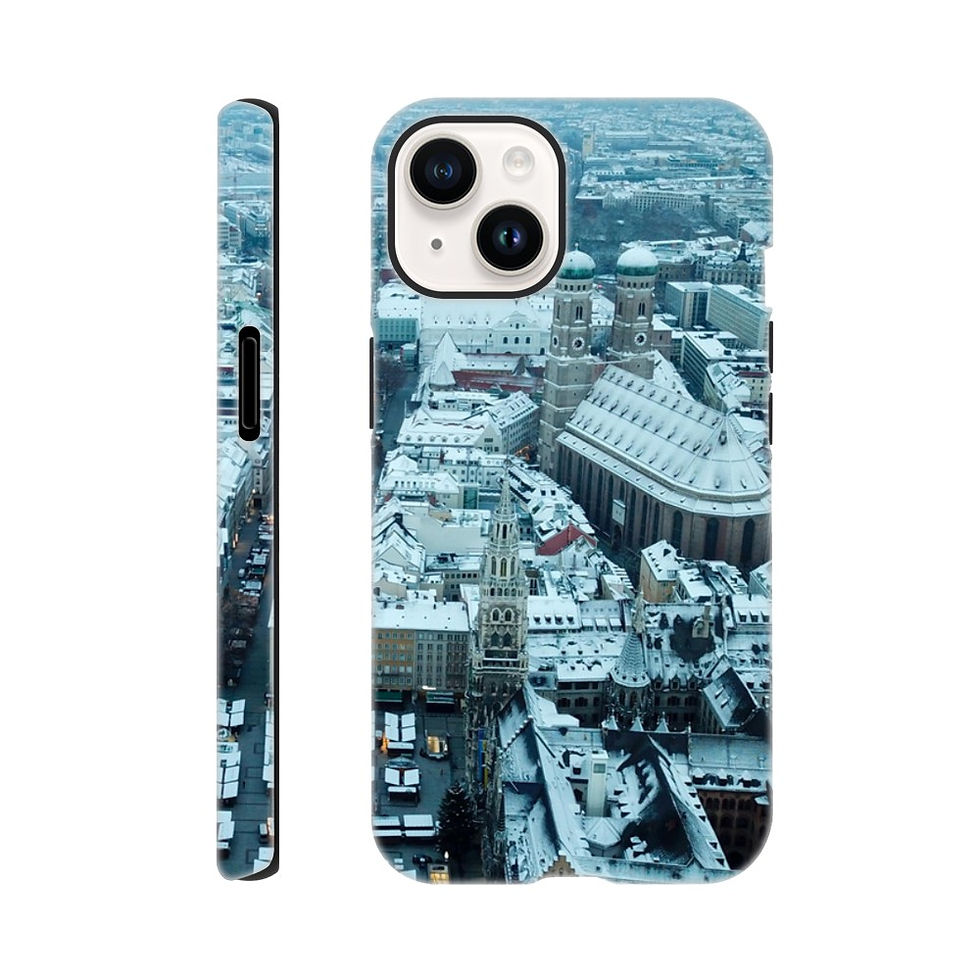 Thumbnail: Munich Snowy Christmas Market iPhone Tough case