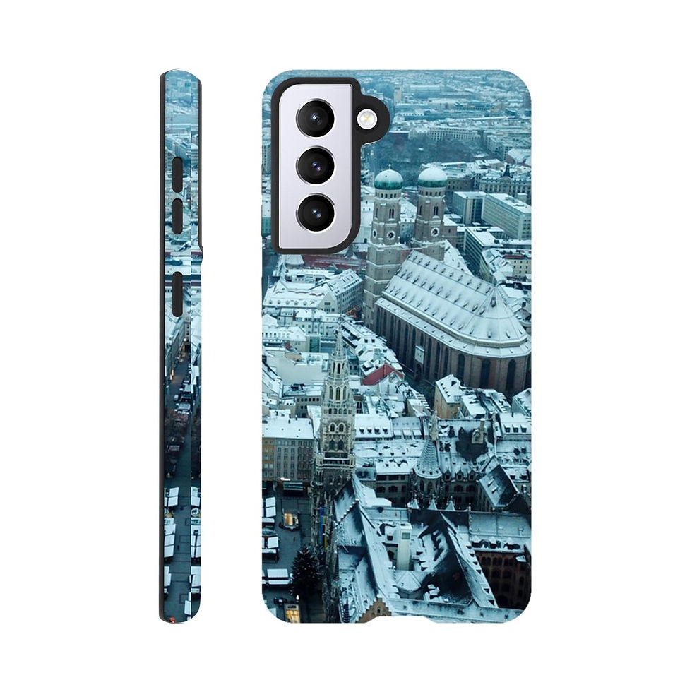 Thumbnail: Munich Snowy Christmas Market Samsung Tough Mobile Case