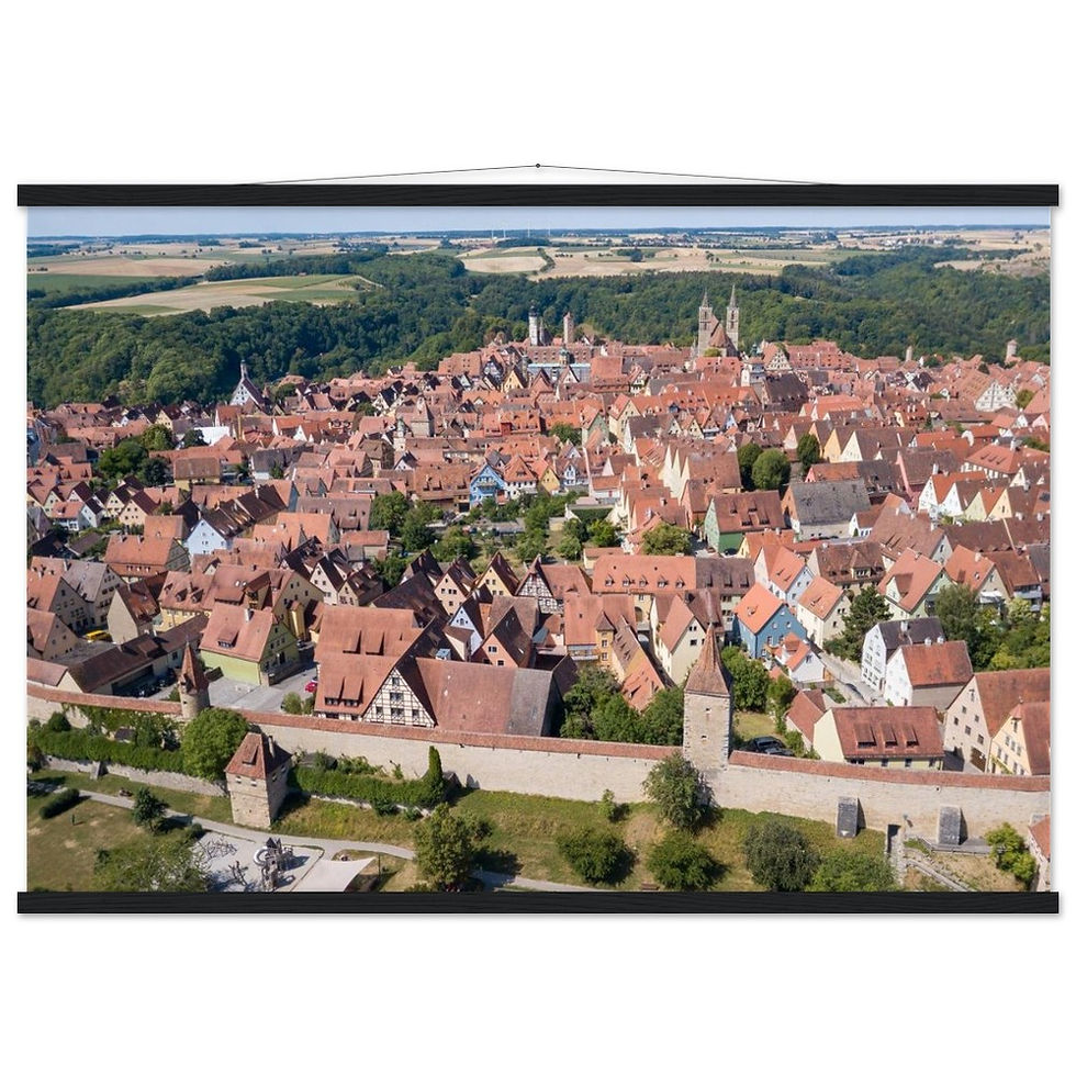 Thumbnail: Rothenburg ODT Horizontal Poster with Hanger