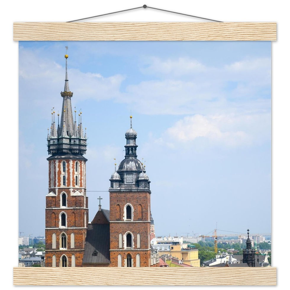 Thumbnail: Kraków Poster with Hanger