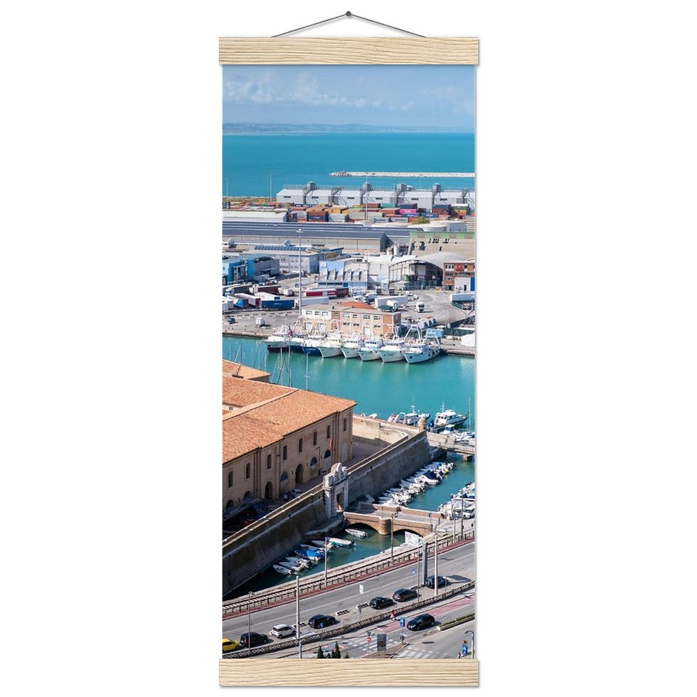 Thumbnail: Ancona Harbour Poster with Hanger