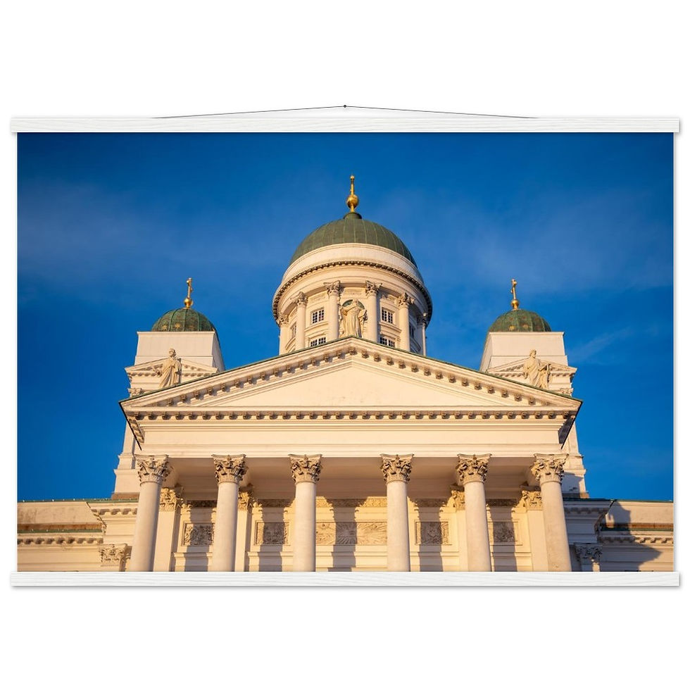 Thumbnail: Helsinki Cathedral Horizontal Poster with Hanger