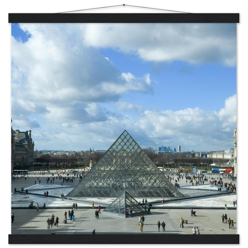 Thumbnail: Louvre Museum Horizontal Poster with Hanger