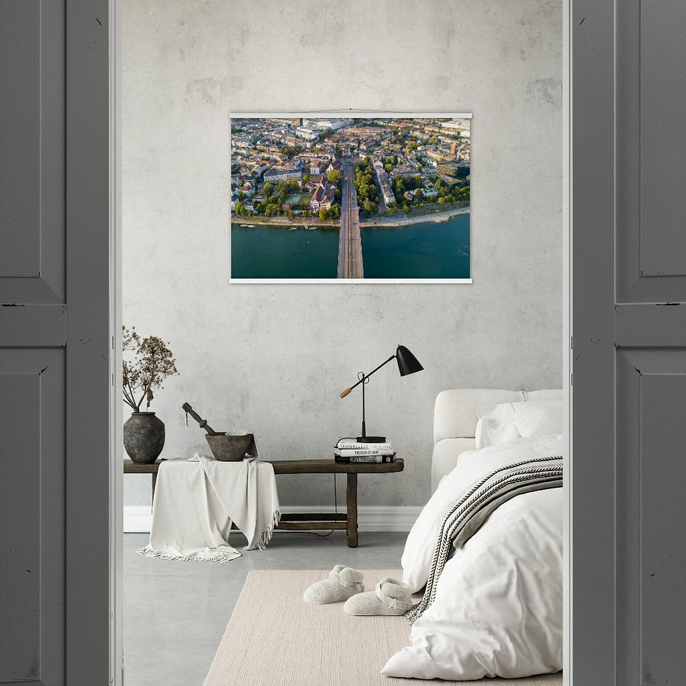 Basel Horizontal Poster with Hanger