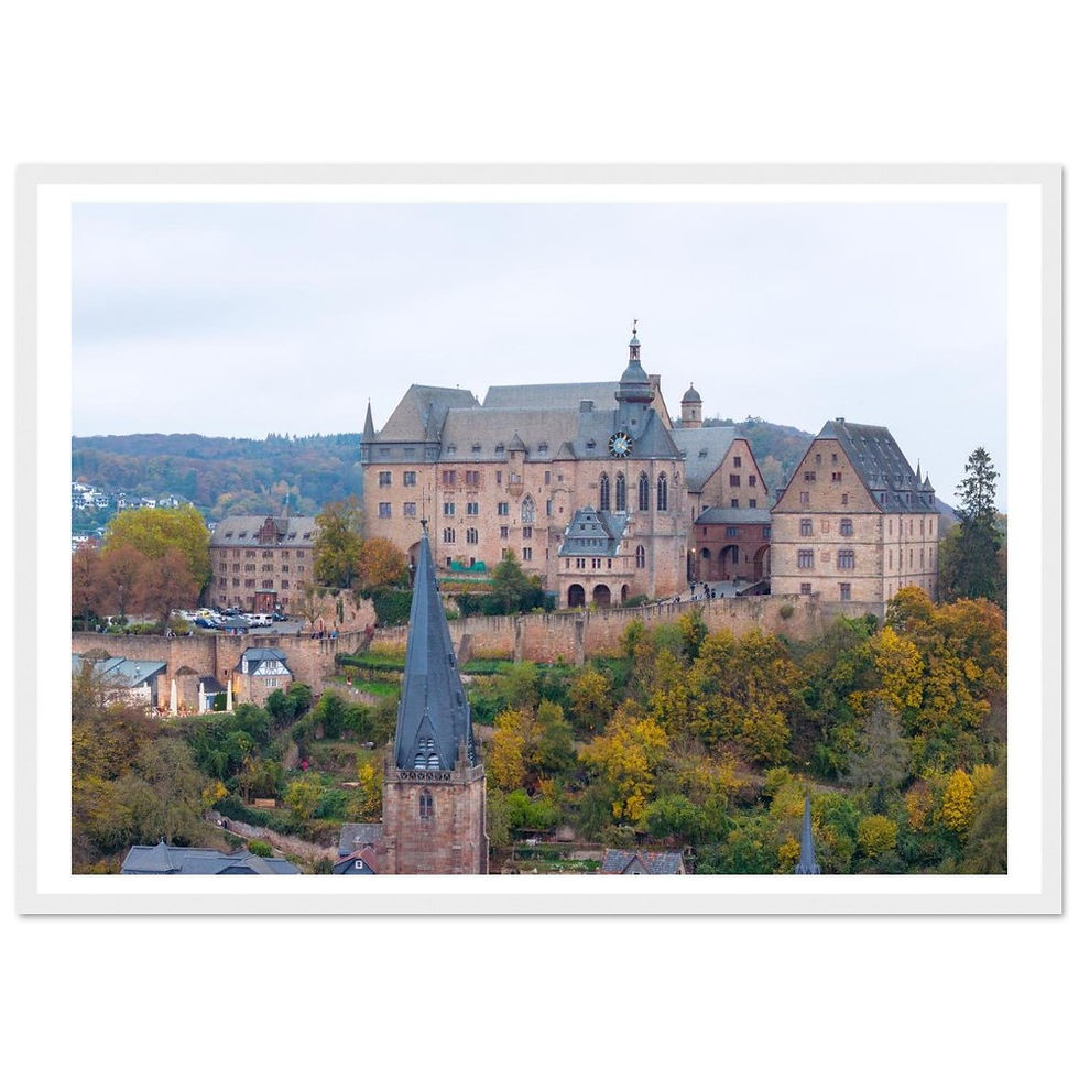 Thumbnail: Marburg Castle Wall Art, Germany Travel Photography Print