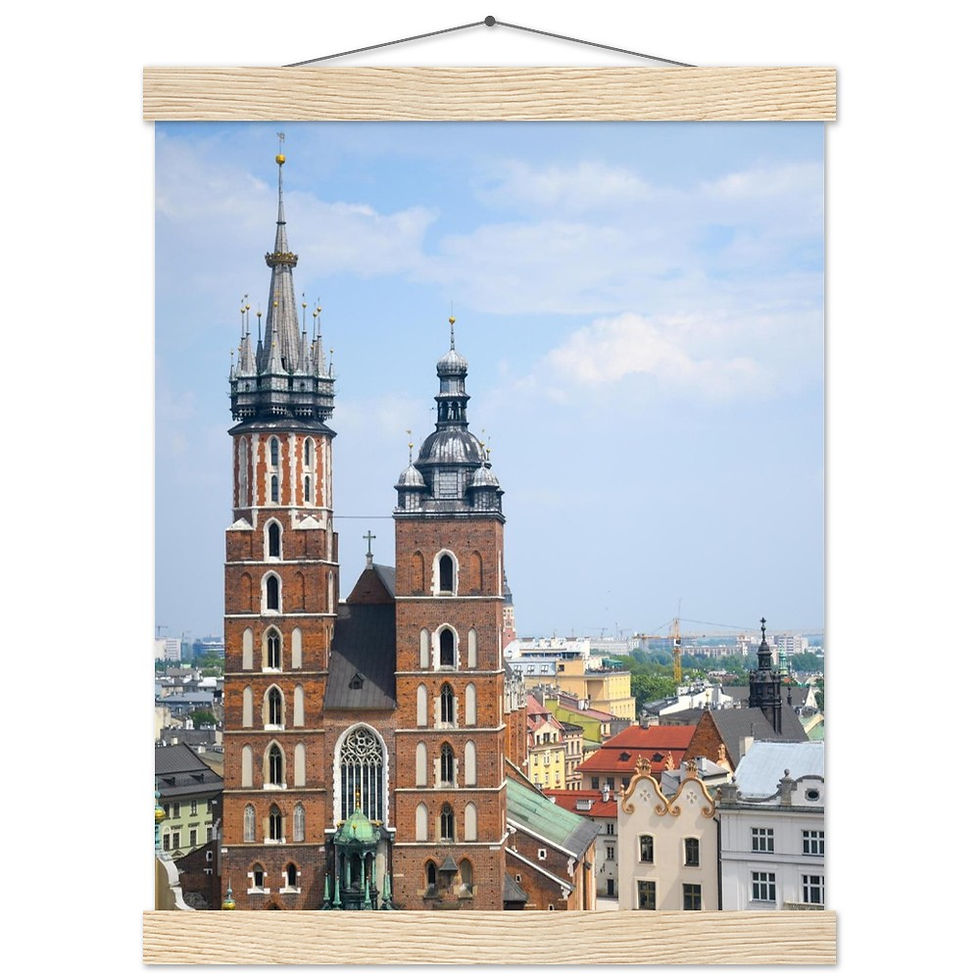 Thumbnail: Kraków Poster with Hanger