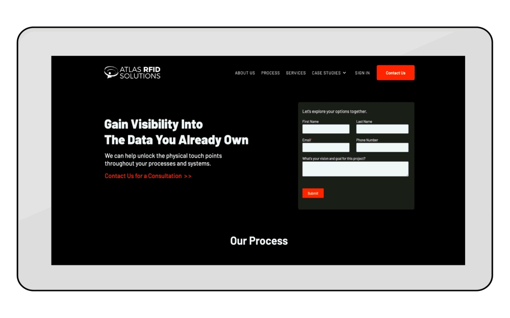 Atlast - Landing Page Scroll