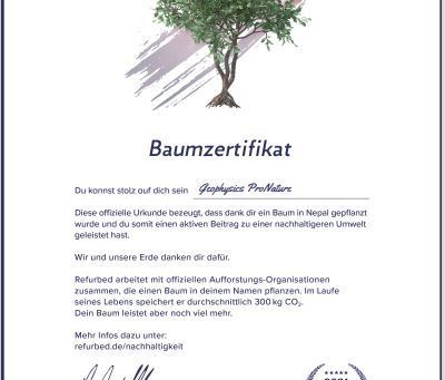 "Bäume pflanzen" - sollte jeder tun ...
