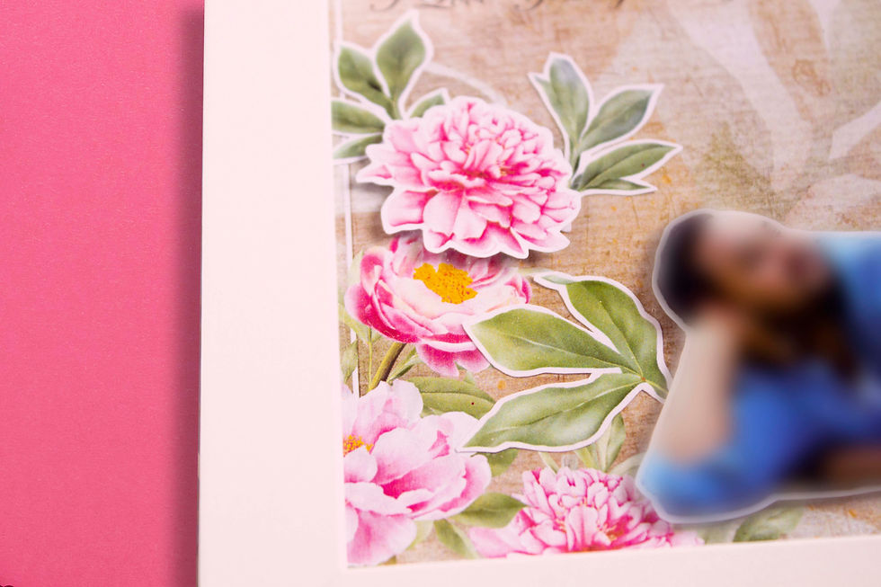 Thumbnail: Vintage Floral Shadow Box Frame