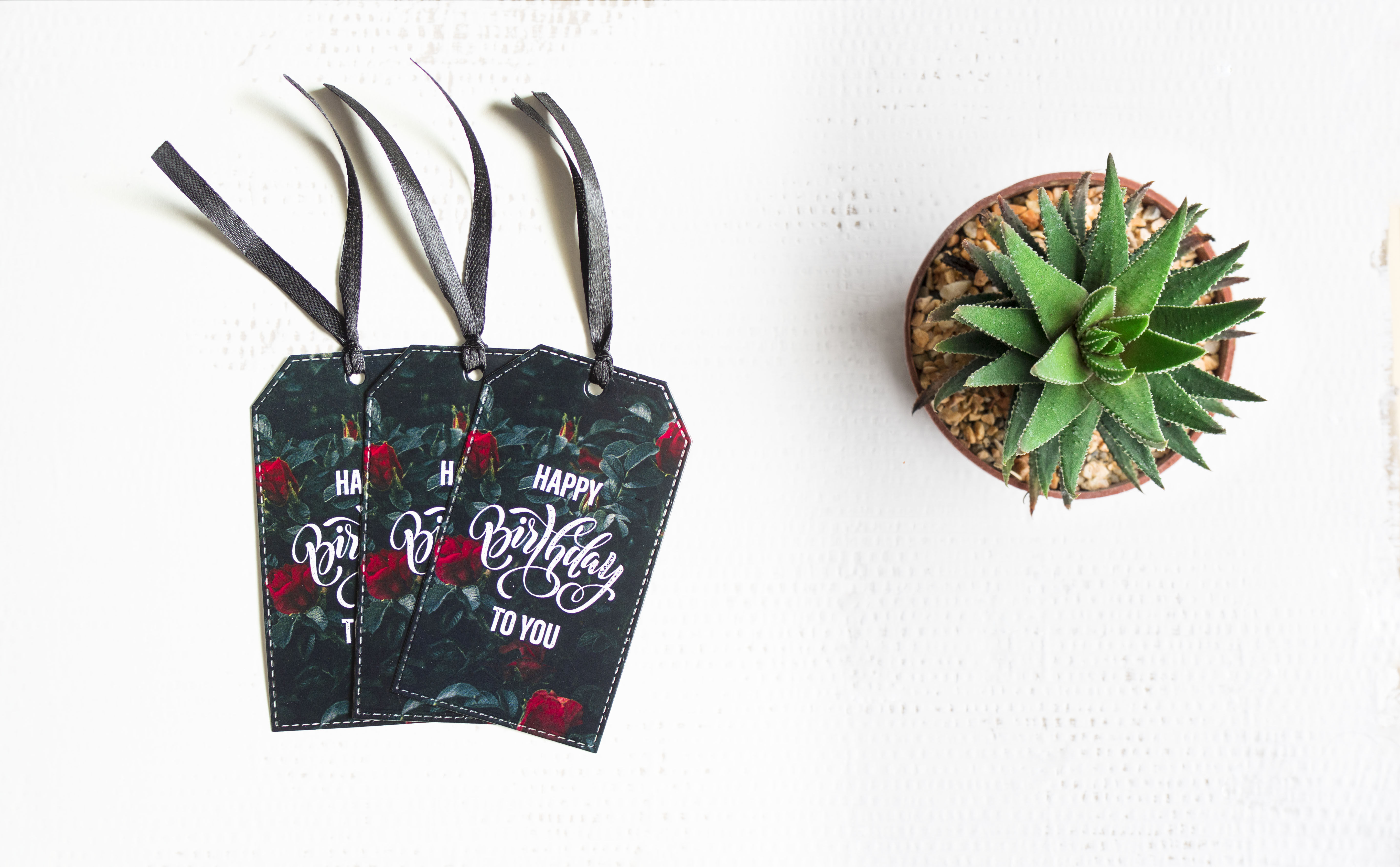 Happy Birthday - Printed gift tags