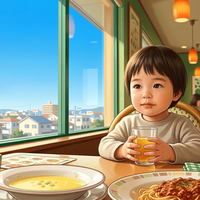 週末サイゼリヤとミートソース。青空の下で見つけた子どもの成長