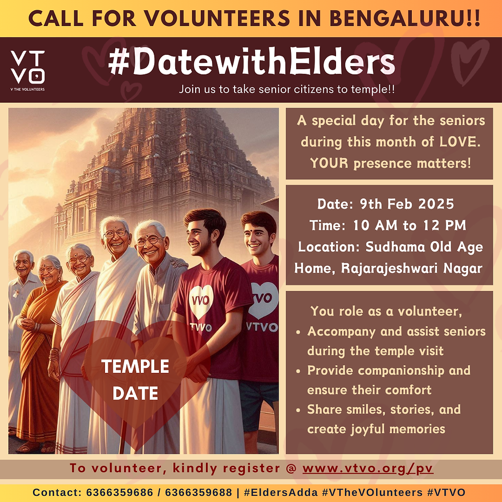 Bengaluru: Elders Adda @ Sudhama Old Age Home