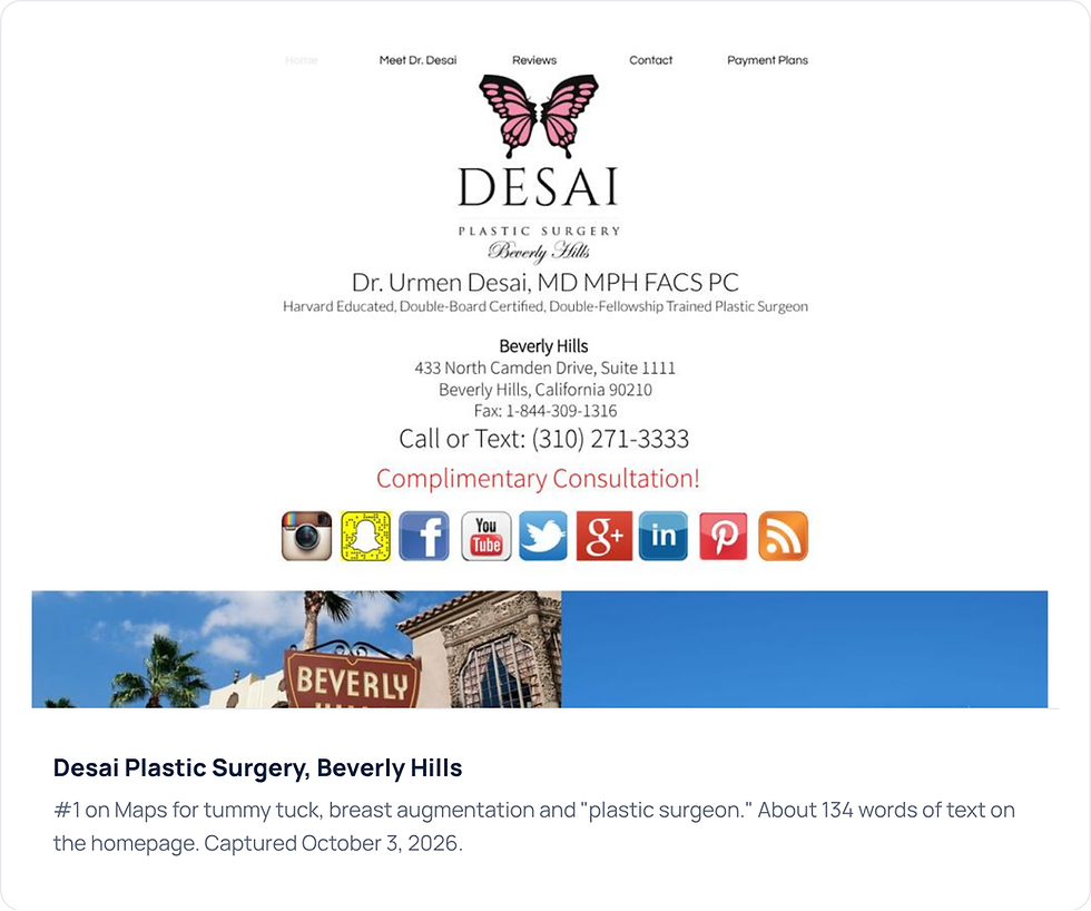 Desai Plastic Surgery, Beverly Hills