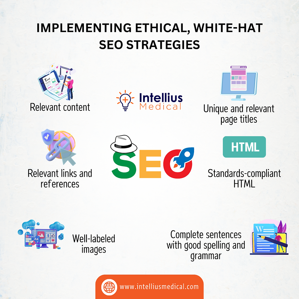 Implementing ethical, white-hat SEO strategies
