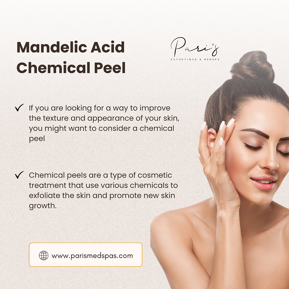 Mandelic Acid Chemical Peel Little Elm and Frisco, TX
