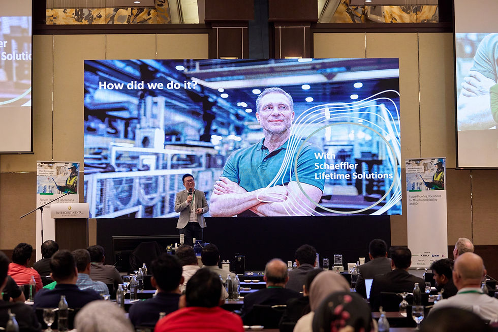 Henry Cheng, Project Management Smart Maintenance Tools, Asia/Pacific, presenting on Schaeffler Lifetime Solutions