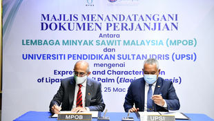 MPOB, UPSI seal MoA to Share Expertise in The Study of Lipase Enzyme Expression and Characterization