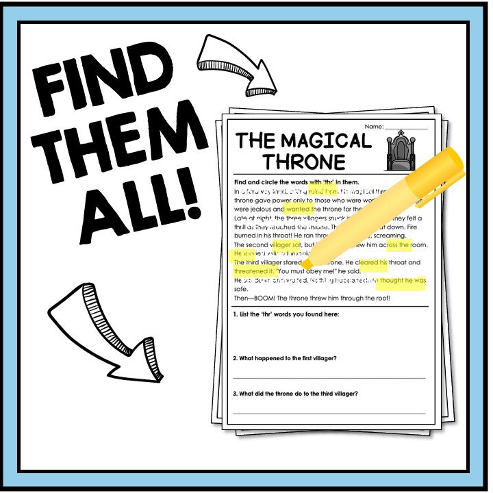 Thumbnail: 3 Letter Blends Three Letter Blend Worksheets Passages Word Sorts scr spl str +