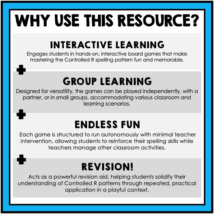 Thumbnail: Controlled R Board Games - AR ER IR OR UR + REVISION Phonics Games & Activities
