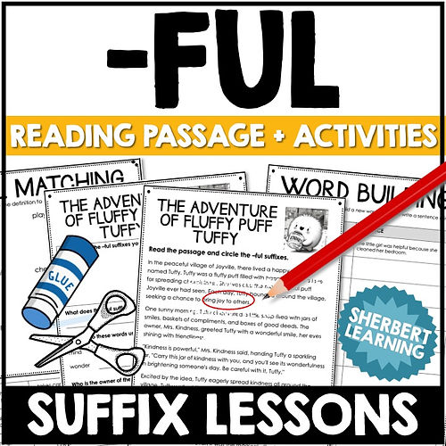 -FUL Suffix - Reading Passages & Follow Up Activities - Suffixes Worksheets
