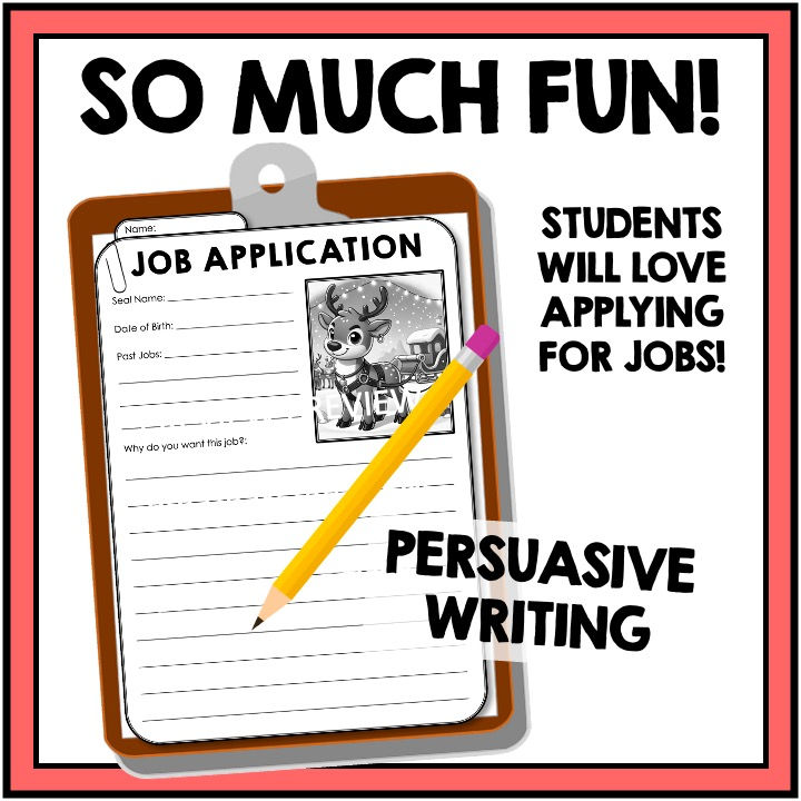 Thumbnail: Christmas Job Applications Writing Activity – Persuasive Writing Exercises