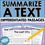 Thumbnail: Summarizing - Differentiated Reading Passages for Summary Practice - WORKSHEETS