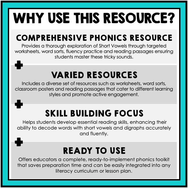 Thumbnail: Short Vowel Worksheets + Short Vowel Review + Sort + Passages