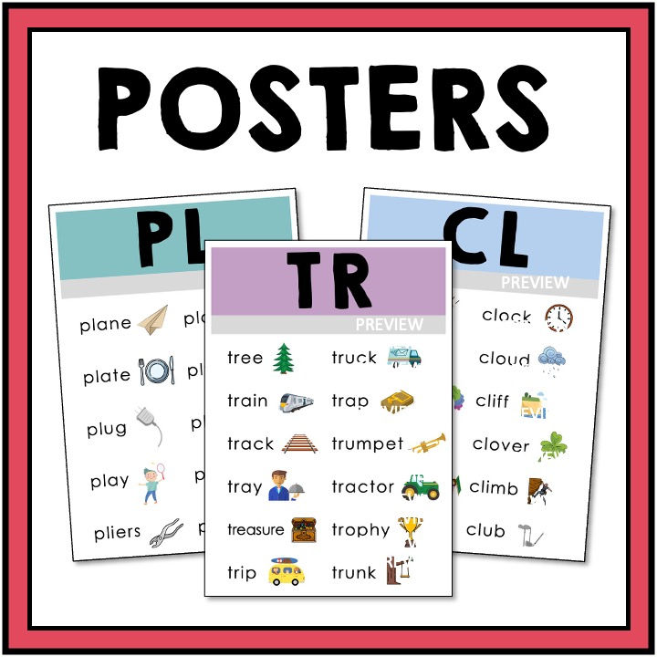 Thumbnail: Consonant Blends Reading Passages + Worksheets - Beginning Blends L R S T W N