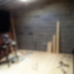 During pic of inside blockwork of rear kitchen extension build