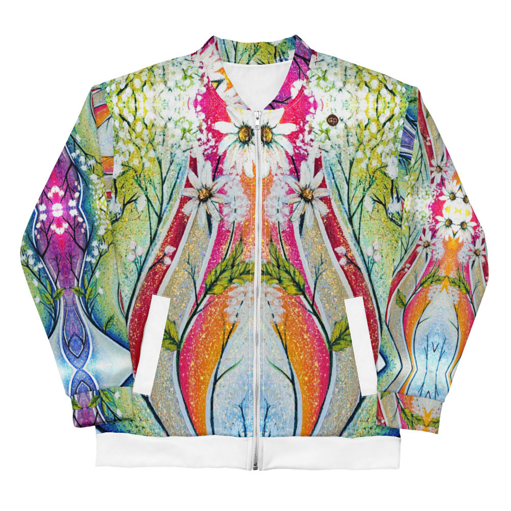 FLOWERS Unisex Bomber Jacket