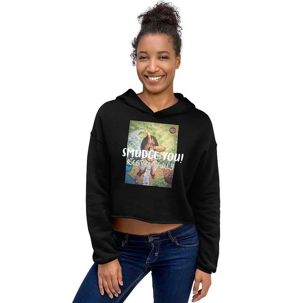 SMUDGE YOU! Crop Hoodie