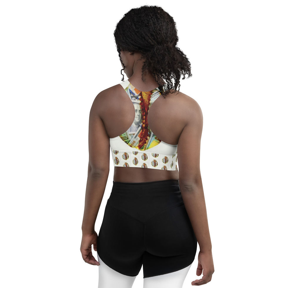 Thumbnail: FIAT Longline Sports Bra - Cowrie Print
