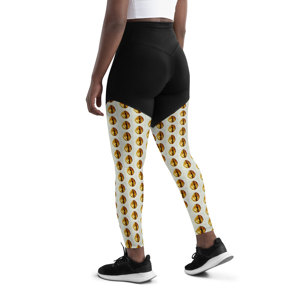 WURA Sports Leggings - Cowrie Print
