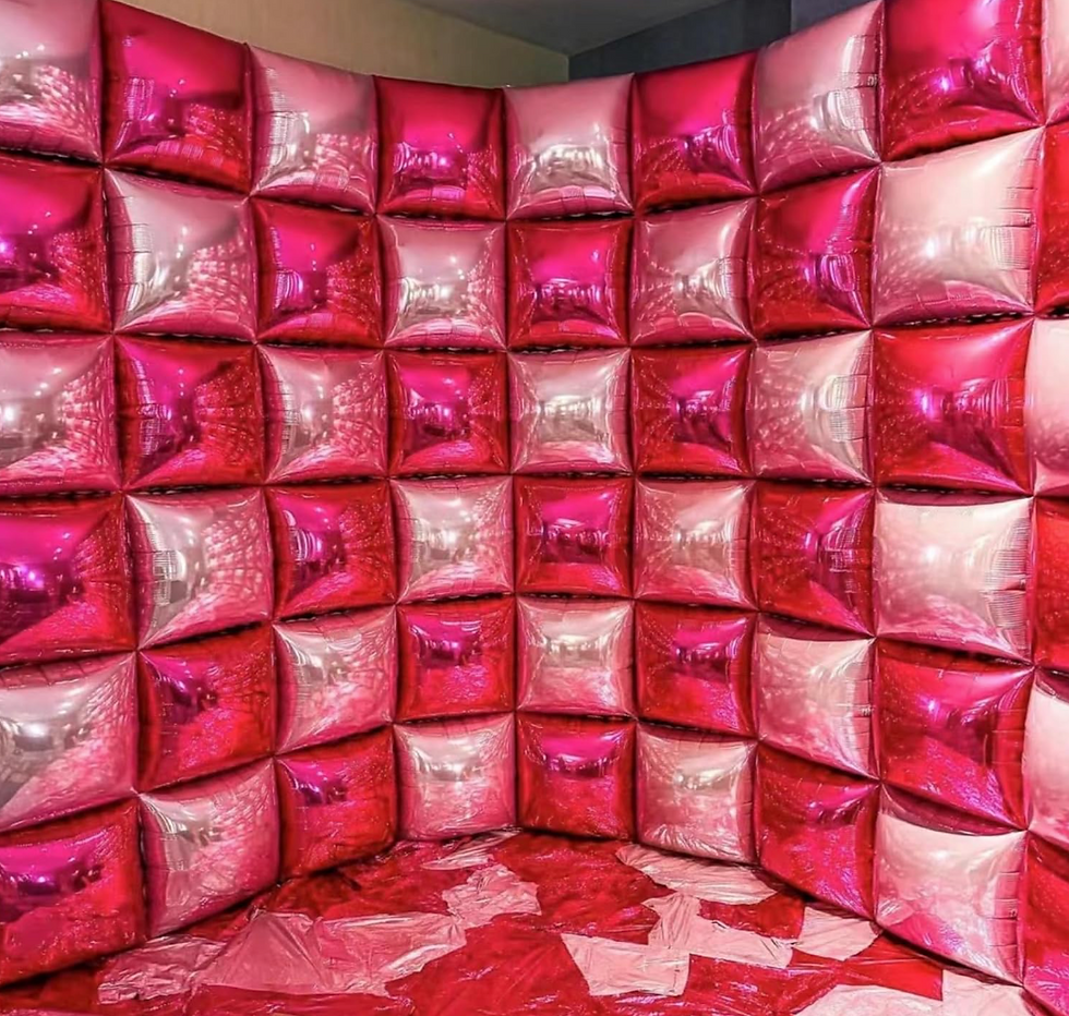 Pink Balloon Wall
