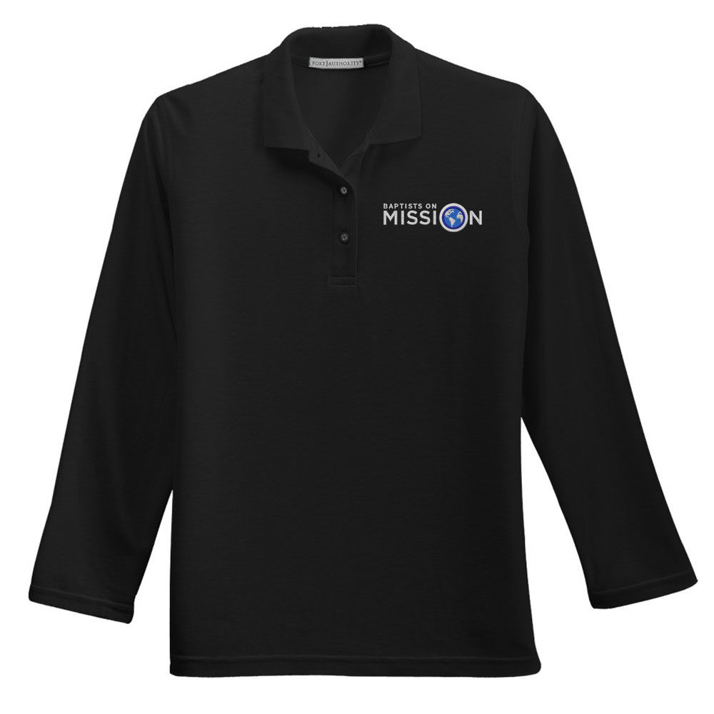 BOM Ladies Silk Touch Long Sleeve Polo