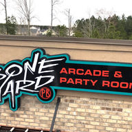 Bone Yard Arcade Building Sign