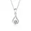 Thumbnail: Teardrop Pendant 925 Sterling Silver Moissanite GRA Plating Inlay Geometric