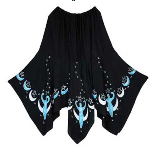 Moon Goddess Long Skirt black