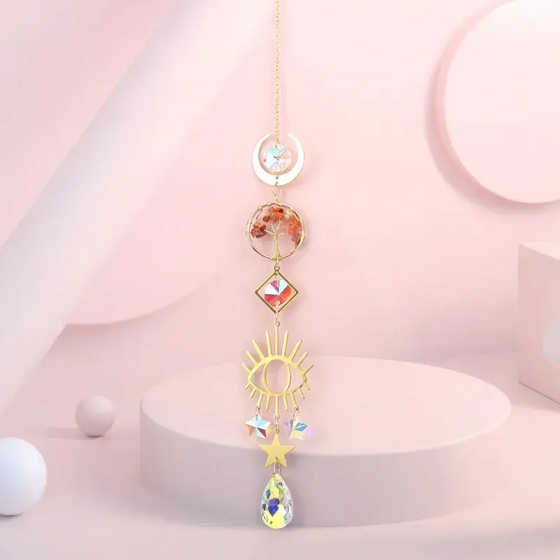 Miniatura: Suncatcher Golden Moon Tree of Life
