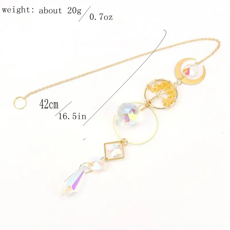 Miniatura: Suncatcher Golden Moon Tree of Life