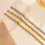 Thumbnail: Casual Titanium Steel 18k Plated Gold Bracelet