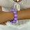 Thumbnail: Simple Style Round Plastic Beaded Chain Slip-on Beaded Bracelet