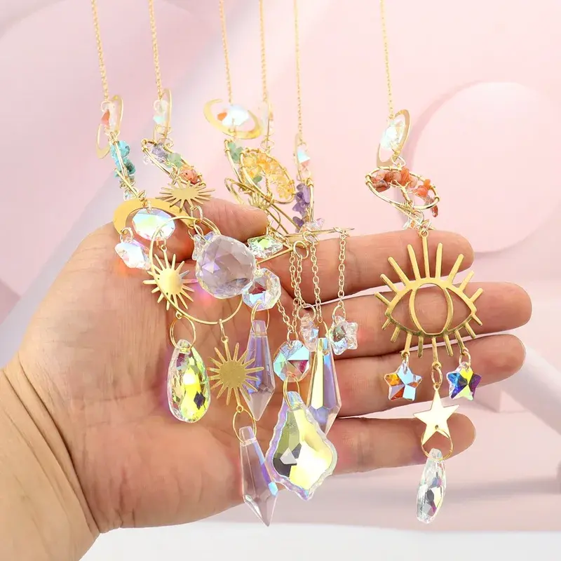 Thumbnail: Suncatcher Golden Moon Tree of Life