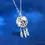 Thumbnail: Dream Catcher 925 Sterling Silver Moissanite GRA Inlay