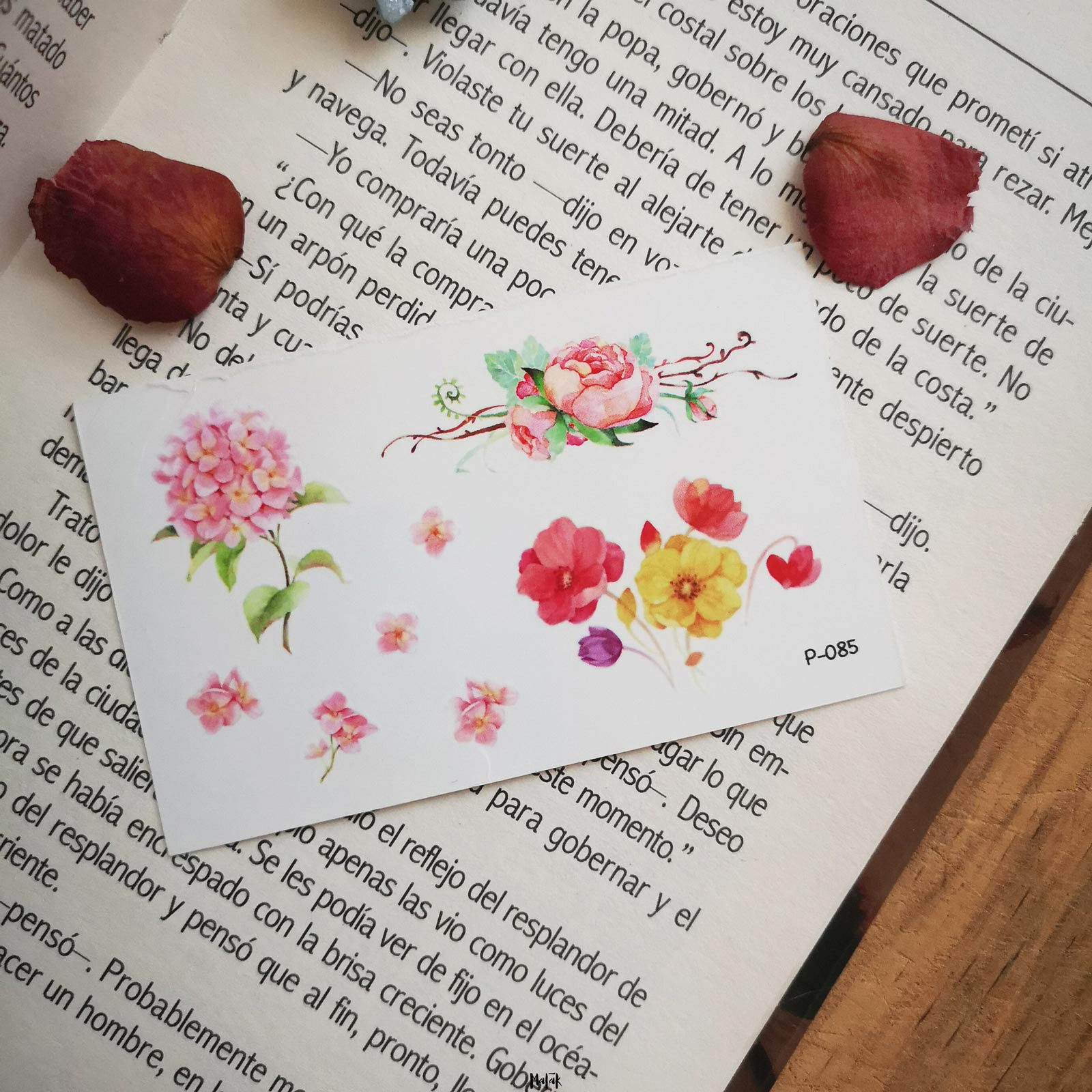 TATUAJE TEMPORAL LES FLEURS