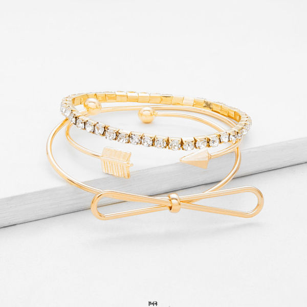Miniatura: SET DE PULSERAS LAZO BRILLANTE