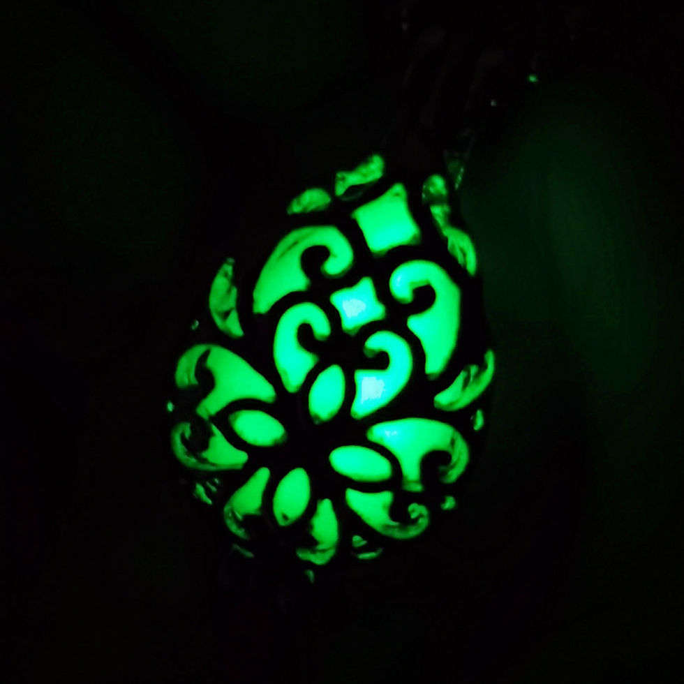 Miniatura: COLLAR LUMNISCENTE GOTA VERDE