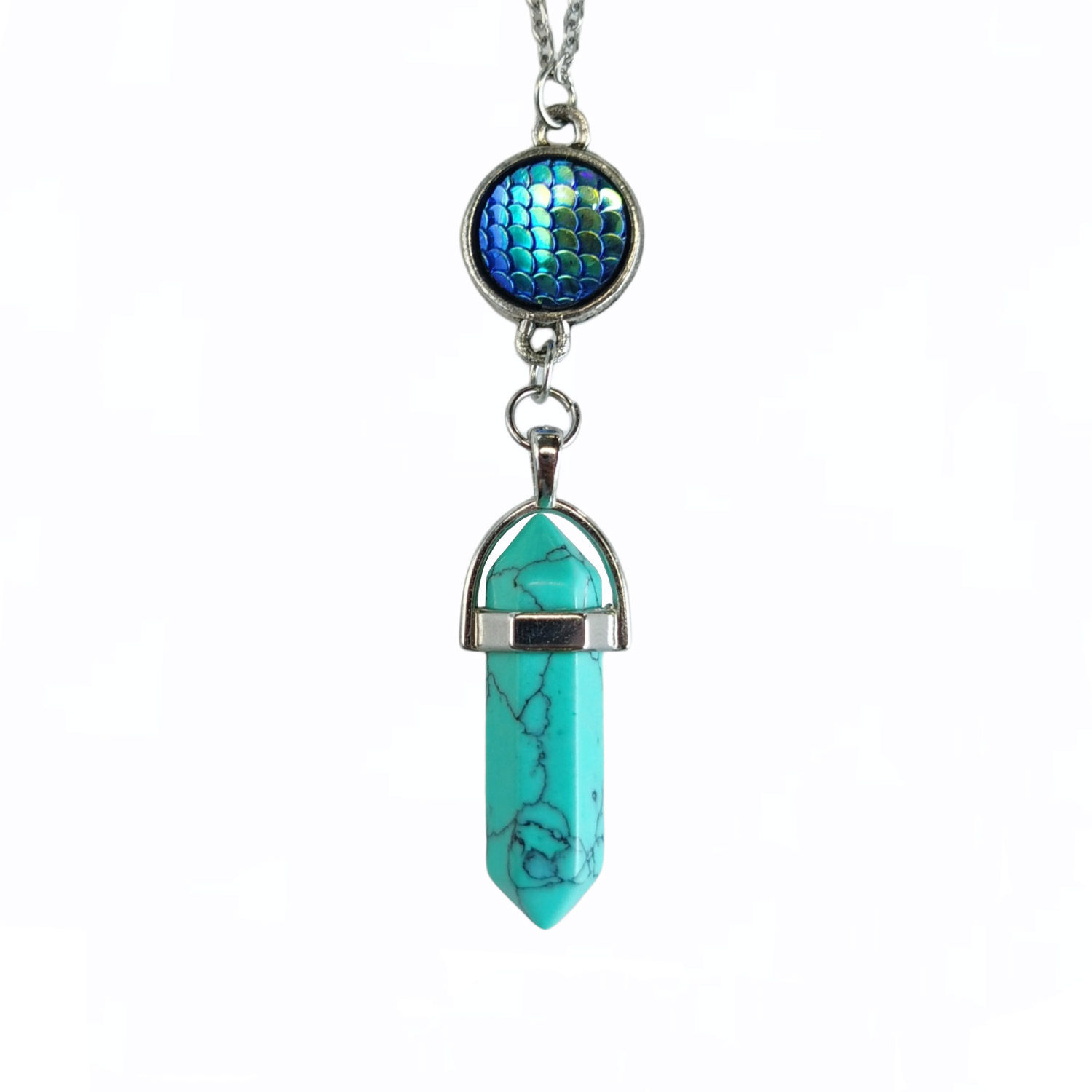 COLLAR SIRENA + TURQUESA
